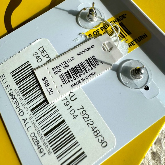 Kendra Scott Baguette Ellie Earrings - Picture 3 of 5